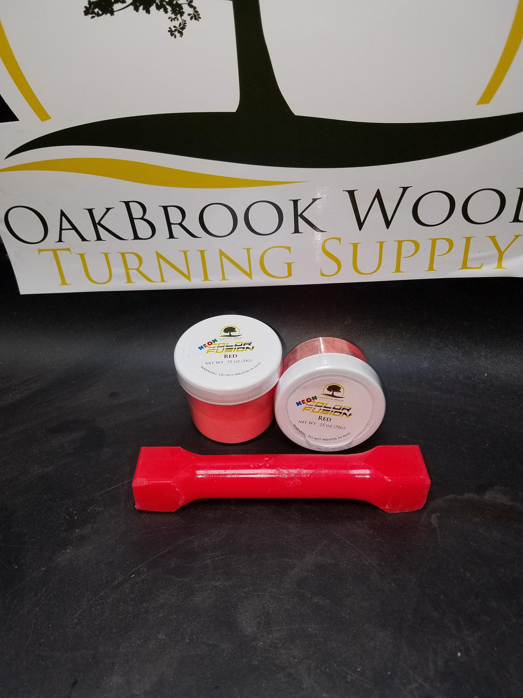 Color Fusion Neon Red - Oakbrook Wood Turning Supply