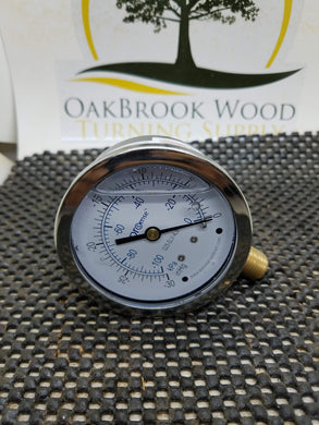 Negative Pressure Gauge - Oakbrook Wood Turning Supply