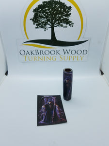 Label Cast reaper on throne - Oakbrook Wood Turning Supply