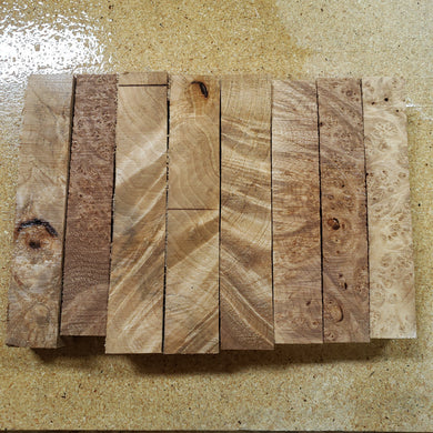 Maple burl pen blanks
