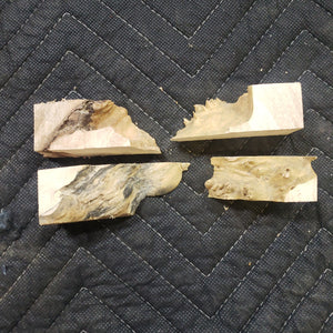Casting maple burl tips