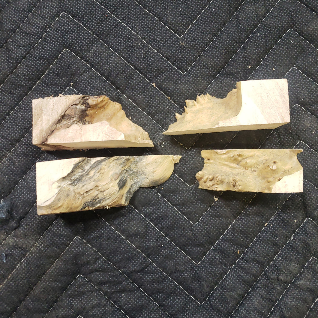 Casting maple burl tips
