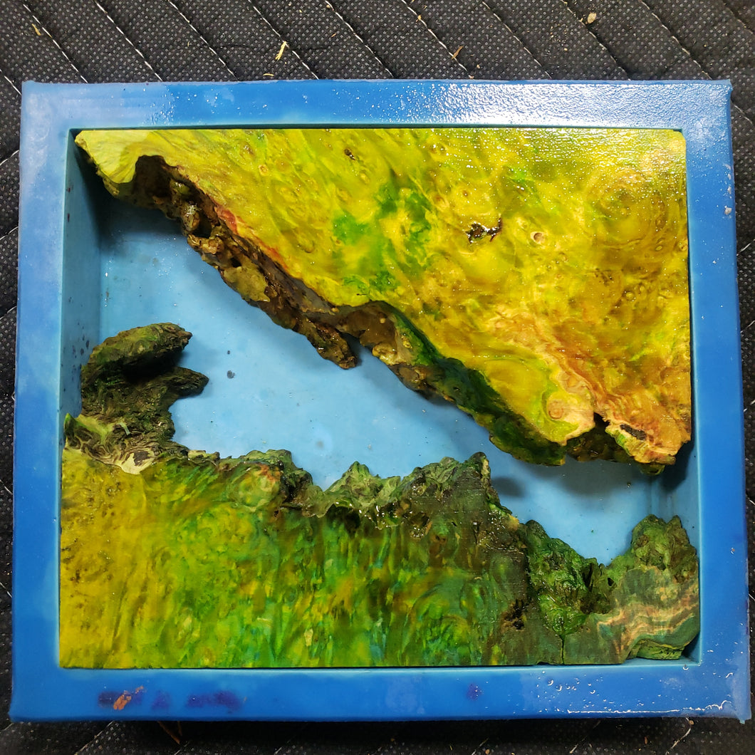 Casting box elder burl brick mold set