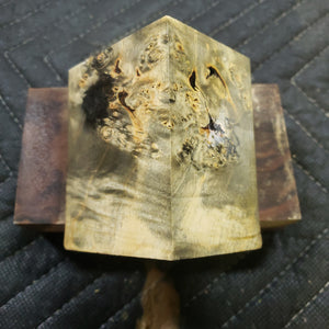 Stabilized box elder bottle stopper