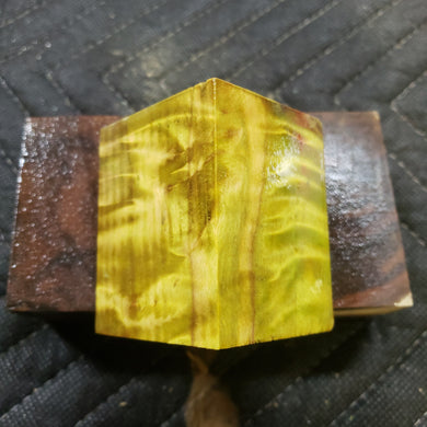 Stabilized holly bottle stopper