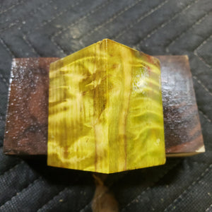 Stabilized holly bottle stopper