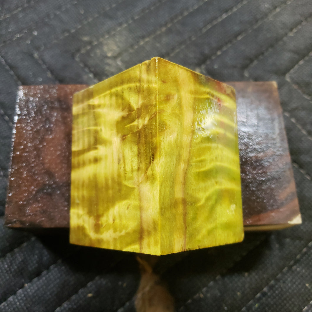 Stabilized holly bottle stopper