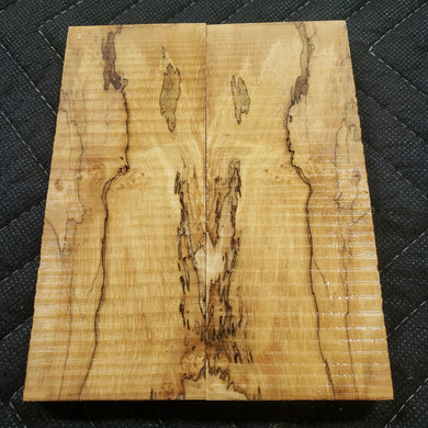 Stabilized box elder knife scale