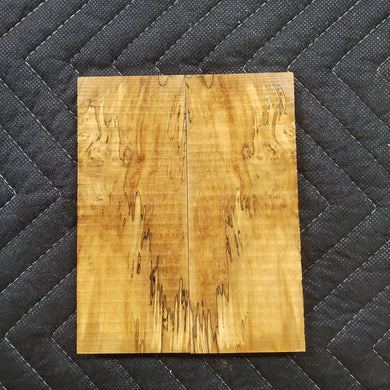 Stabilized box elder knife scale