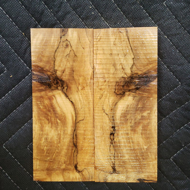 Stabilized box elder knife scale