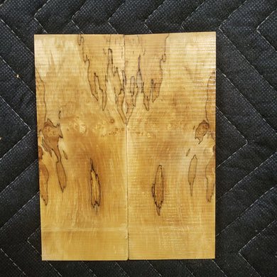 Stabilized box elder knife scale