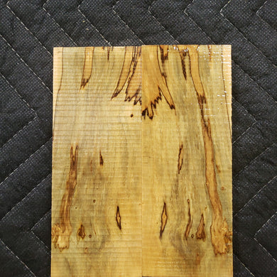 Stabilized box elder knife scale