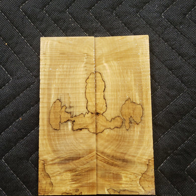 Stabilized box elder knife scale