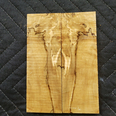 Stabilized box elder knife scale