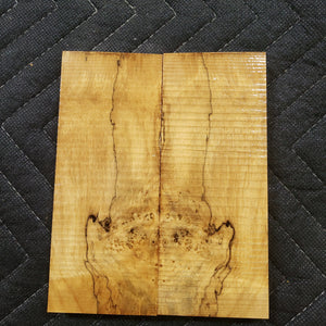 Stabilized box elder knife scale