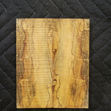 Stabilized box elder knife scale