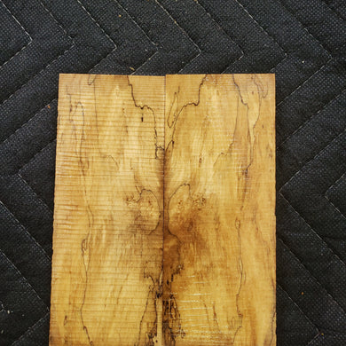 Stabilized box elder knife scale