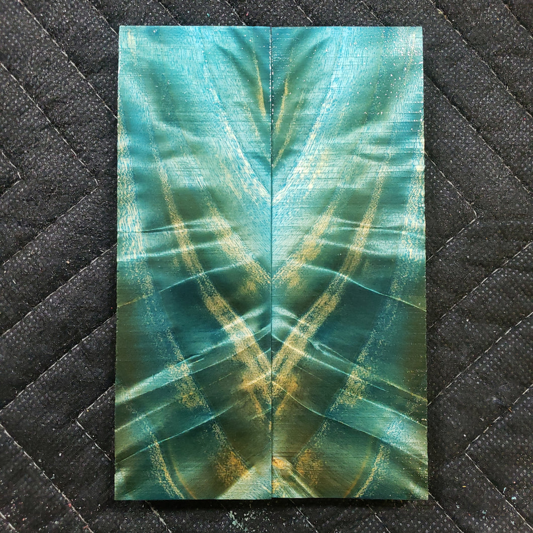 Stabilized cottonwood knife scale