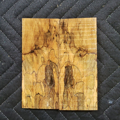 Stabilized box elder burl knife scale