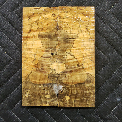 Stabilized box elder burl knife scale