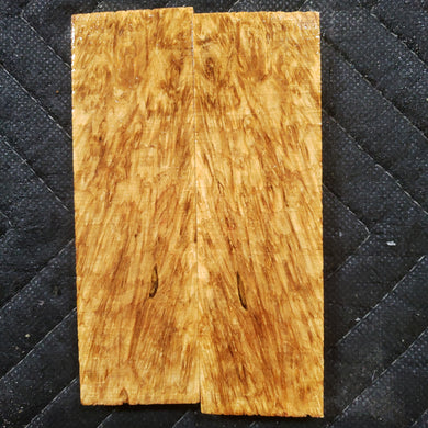 Stabilized box elder burl knife scale