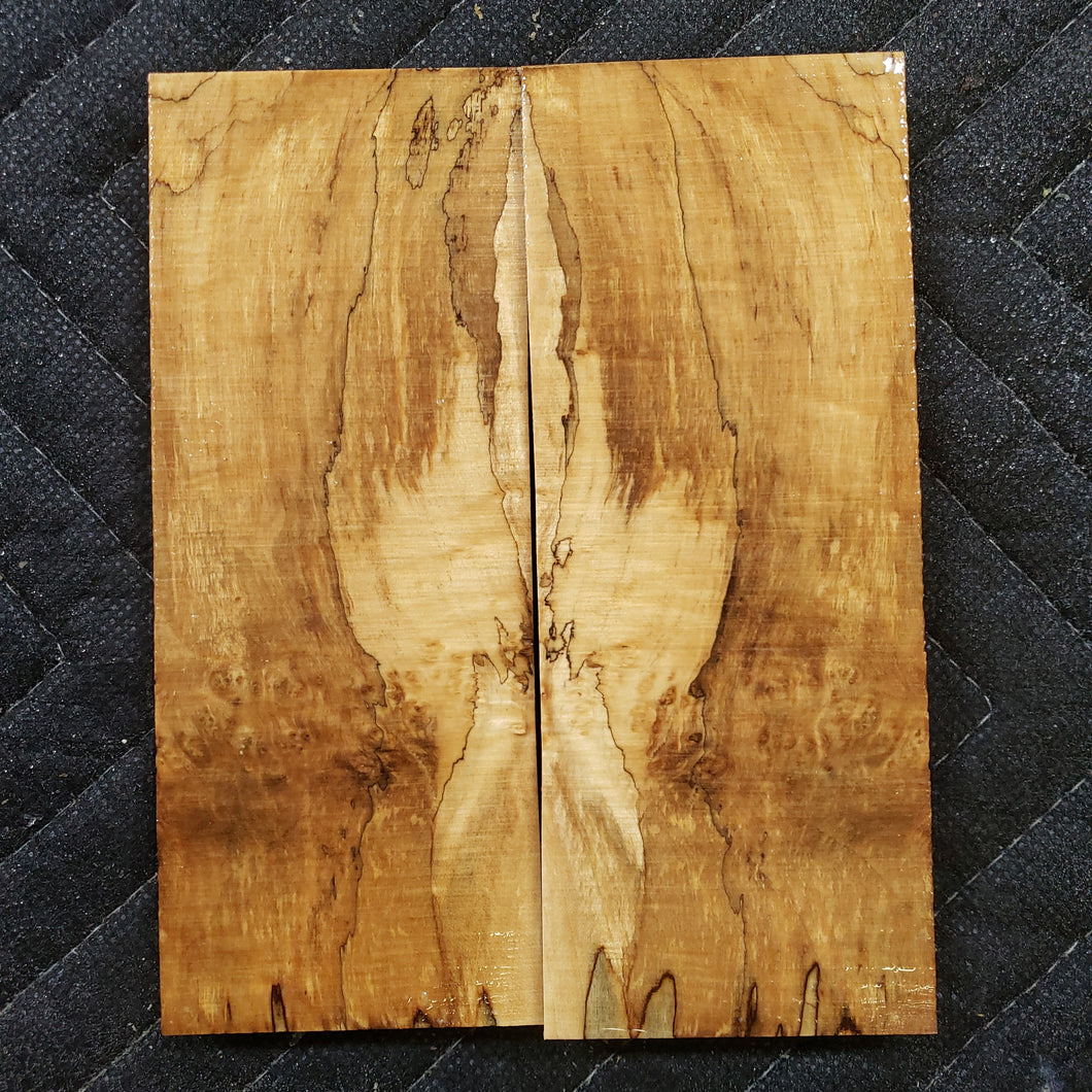 Stabilized box elder burl knife scale