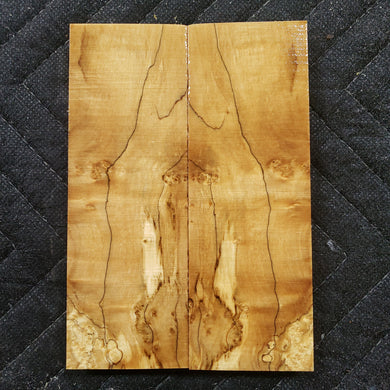 Stabilized box elder burl knife scale
