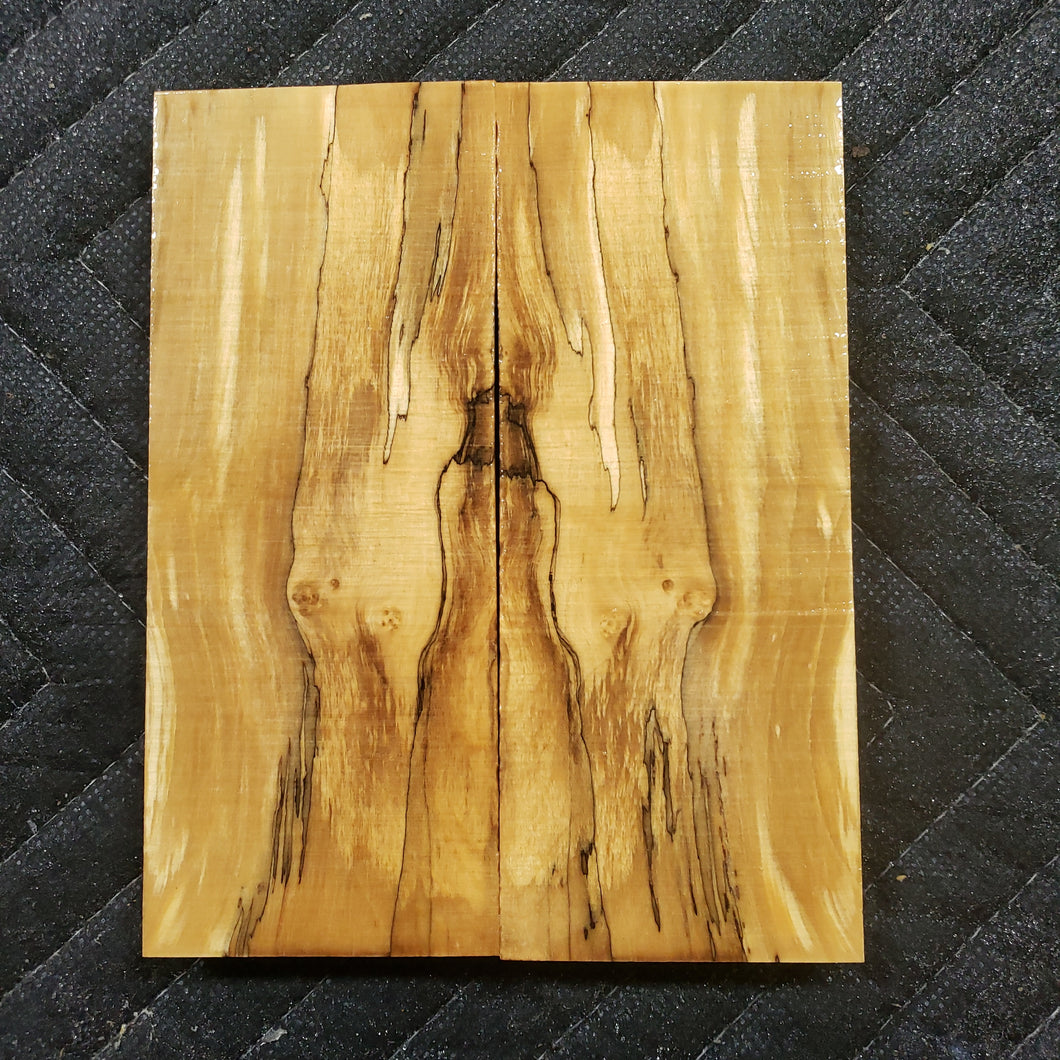 Stabilized box elder burl knife scale