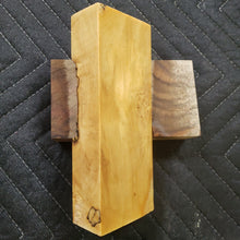 Casting box elder burl knife scale