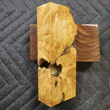 Casting box elder burl knife scale