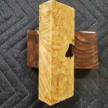Casting box elder burl knife scale