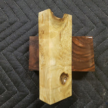 Casting box elder burl knife scale
