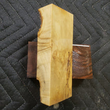 Casting box elder burl knife scale
