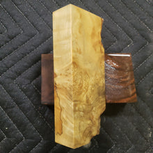 Casting box elder burl knife scale