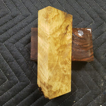 Casting box elder burl knife scale