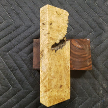 Casting box elder burl knife scale