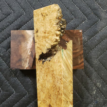 Casting box elder burl knife scale