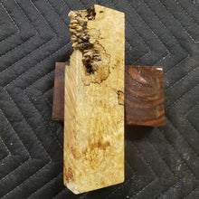 Casting box elder burl knife scale