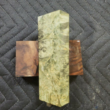 Casting box elder burl knife scale