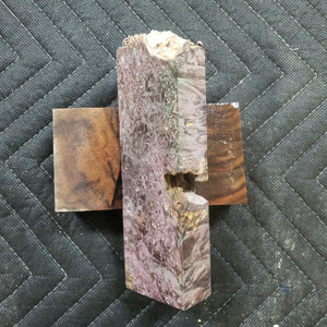 Casting box elder burl knife scale
