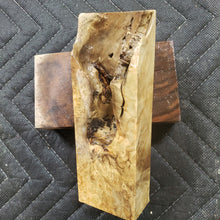 Casting box elder burl knife scale