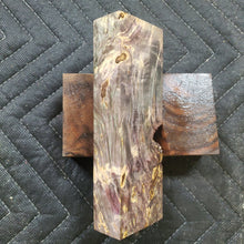 Casting box elder burl knife scale