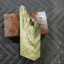 Casting box elder burl knife scale