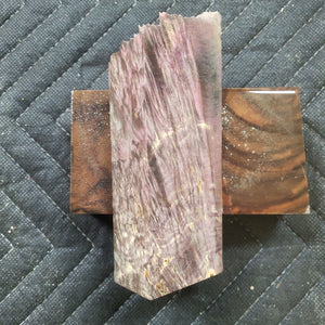 Casting box elder burl knife scale