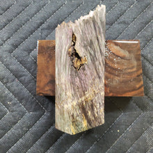 Casting box elder burl knife scale