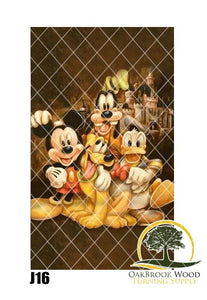 Mickey and the gang - Oakbrook Wood Turning Supply